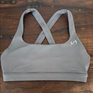 TLF shiny gray Women's Sports Bra